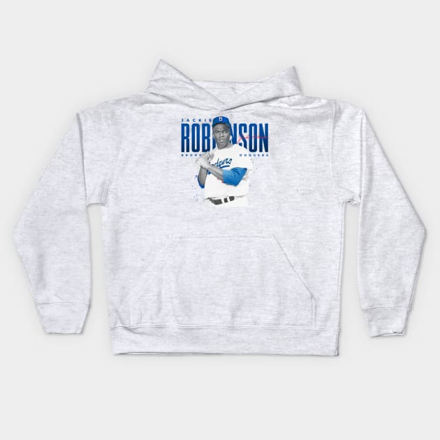 Jackie Robinson Kids Hoodie by Juantamad